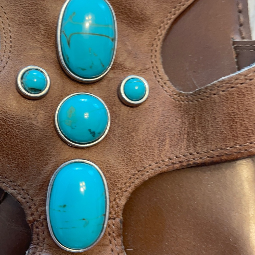 American Eagle Leather sandals sz 10 - Picture 2 of 5